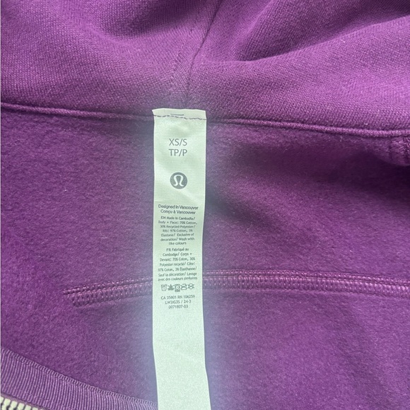 NWT Lululemon Scuba Half-Zip Hoodie size XS/S - Picture 3 of 6